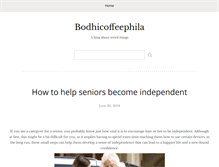Tablet Screenshot of bodhicoffeephila.com